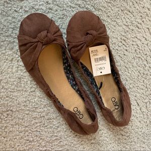 Brown Suede Flats